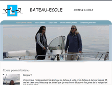 Tablet Screenshot of bateau-ecole.ch